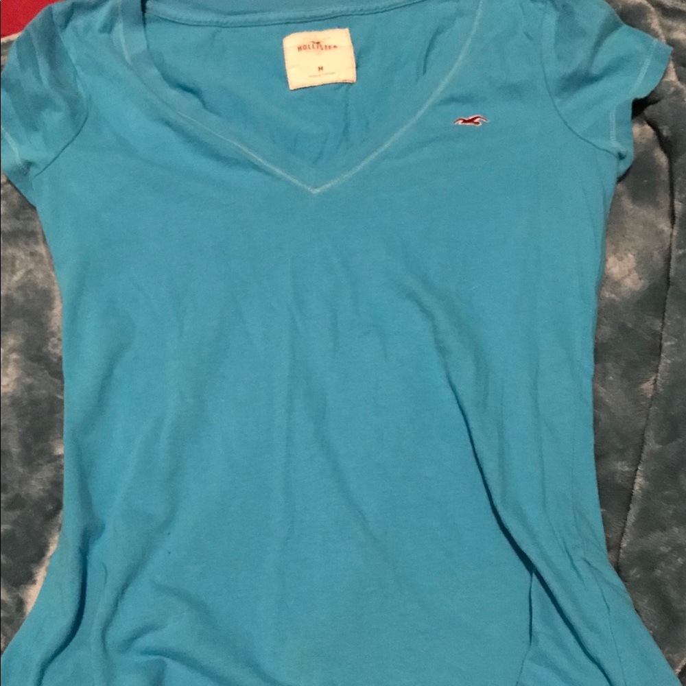 Blue Hollister V neck